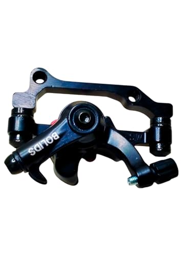 Image of Universal F180 R160 Mechanical Disc Brake Caliper - Front /Rear Compatible | Aluminum Alloy Bicycle Disc Brake for MTB, Road & Folding Cycles (Black)