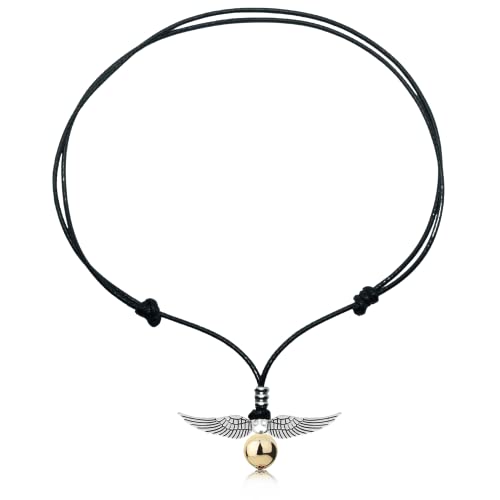 Colgante Hary Collar Snith Dorada Collares Hary Bola Dorada Regalos Nudo Deslizable Colgante Snith Regalos Cosplay Cover