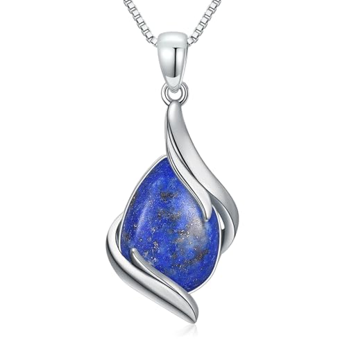 HPQQ Lapis Lazuli Necklace for Women...