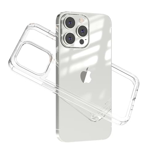 Wuwedo for iPhone 14 Pro Max Clear Bumper Frame No-Back Case Slim Fit Ultra-Light Anti-Yellowing Transparent Protection Heat Dissipation Bezel Phone Cover Case 6.7
