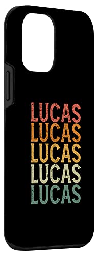 Iphone 12 Mini Retro Custom First Name Lucas Case #TOP2