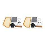8PCS Air Filter A6540940004 +A6541801100+A6540920005+A1668300018 Compatible For Mercedes Benz E220d