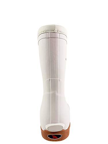 Rugged Shark Premium Fishing Deck Boot With All-Day Comfort Footbed 10M, White #TOP4
