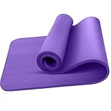 CABLEPELADO - Esterilla de yoga Antideslizante para entrenamientos - Alfombra - tapiz - colchoneta - Esterilla Pilates - foam - gimnasio - deporte - 61x183 cm - Morado