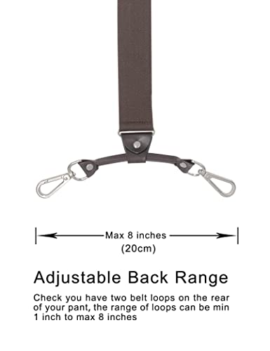 Image of Men's Suspenders with Swivel Hooks and Adjustable Braces, Suitable for Heavy Duty, Big and Tall