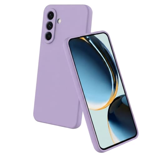 Image of Back Cover Compatible with Samsung Galaxy A37 5G | Full Camera Protection | Premium Liquid Silicon Case | Flexible Bumper Case for Samsung Galaxy A37 5G (Purple)