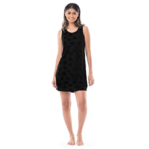 Fruit of the Loom Women's BeyondSoft Sleep Chemise and Robe Set, Black, Large - image 2