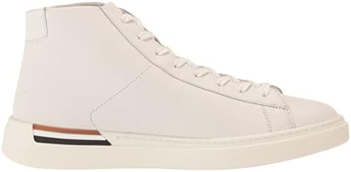 BOSS Men's Smooth Leather High Top Sneakers, Bright Alabaster, 7 | Image 5