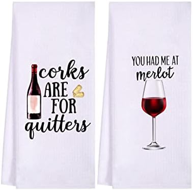 18x24" Funny Kitchen Towel Set Of 4, Cotton Tea Towel | Main Event USA