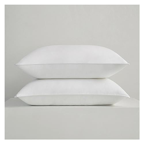 Oreillers de lit en plumes d'oie oreiller couchage doux housse coton