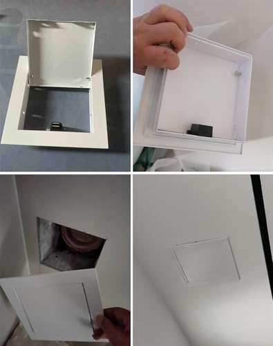 Pannello di accesso magnetico bianco per cartongesso, 50 x 60 cm, facile da ispezionare, per manutenzione e riparazioni rapide, soluzione di copertura durevole