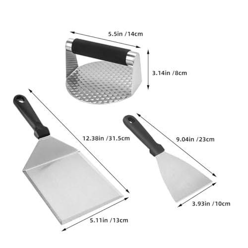 Set de herramientas para BBQ DOITOOL acero inoxidable 8 piezas miniatura 2