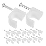 Conception élégante : la forme ronde esthétiquement agréable organise non seulement vos câbles mais ajoute également de l'élégance à votre configuration, agrafes isolées, -câbles pour câbles