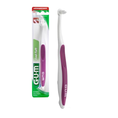 GUM End-Tuft Brush Soft 1 Each (Pack of 4)
