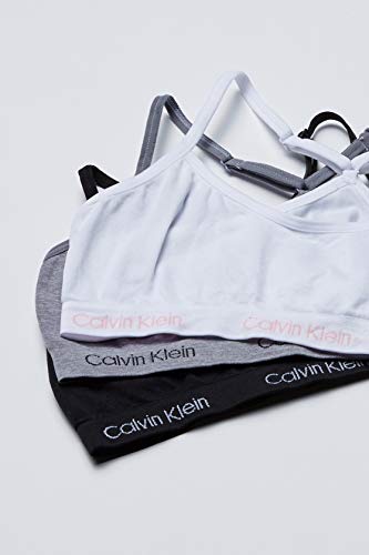 Calvin Klein Girls' Seamless Racerback Crop Bralette, Multipack2