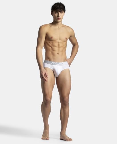 Image of Jockey MM04 Men Microfiber Mesh Elastane Stretch Performance Active Wear Brief with StayDry Technology