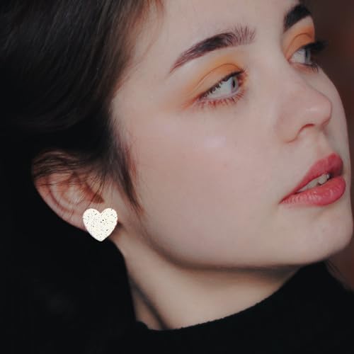 Cjiayujew 3 Pairs Heart Stud Earrings For Women Leopard Print Heart Earrings Set Cute Acrylic Valentine'S Day Earrings Jewelry Gifts For Her Girlfriend thumb #3