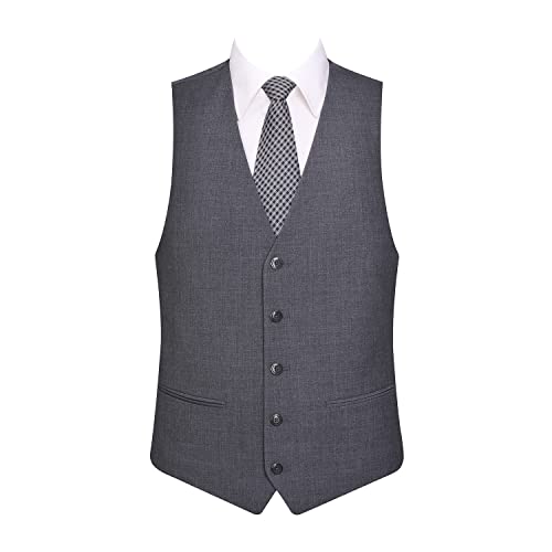 AMY ZHU Men's Suit Slim Fit 3 Piece – 2 Button Solid Blazer Vest & Dress Pants Set Suits for Men Prom Wedding & Business3