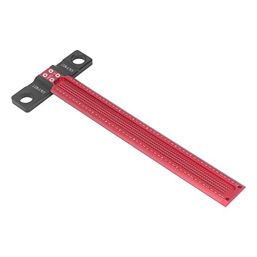 T Square, T Ruler, Woodworking Scriber T Square Ruler, Metric Aluminum Alloy for Carpenter Work Layout Measuring Layout and Measuring Tools
