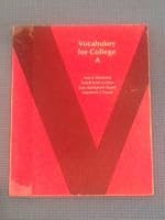 Vocabulary for College A 015329714X Book Cover