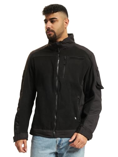 Brandit Fleece Ripstop Jacket, Farbe: black, Größe: 7XL