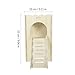 Abaodam Hamster Hideout House Wooden Shelter for Animals with Ramp Guinea Pig Habitat for Hamsters Chinchillas Reusable Nest for Play Sleep