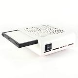 [Upgrade] 45W Nail Dust Collector Suction Extractor Fan New No-spilling Filter S...