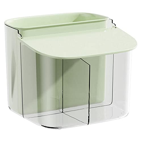backlight Soporte para almohadilla de algodón – Contenedor para bastoncillos de algodón | Cubo de basura transpirable sin agujeros extraíble con soporte de algodón para papelería