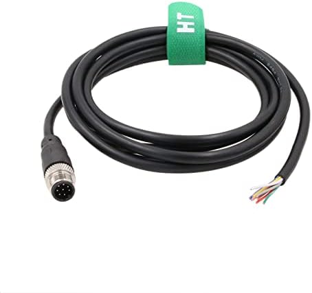 HangTon M12 A Coding 4 Pin Female Actuator Sensor Signal Cable to Bare Wire for Industrial Controls Automation, Device Network DeviceNet, CANopen, IO Link, Profibus 2m