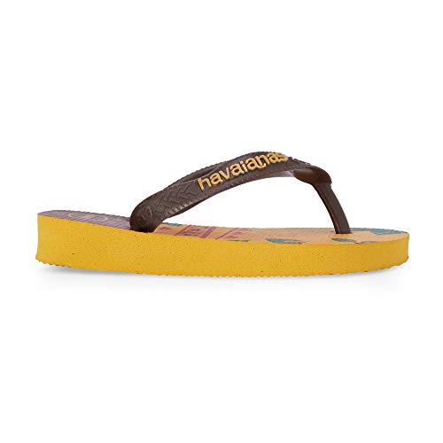 Chinelo Lion King, Havaianas, Criança Unissex, Amarelo Banana, 23/24