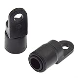 10 Stück Marine-Zubehör, elastische Seilschwanz, feste Schnallen mit S-förmigen Haken, ABS-Material, geeignet für Kajaks, Boote und Kanus mit 6 mm Bungee-Schnüren