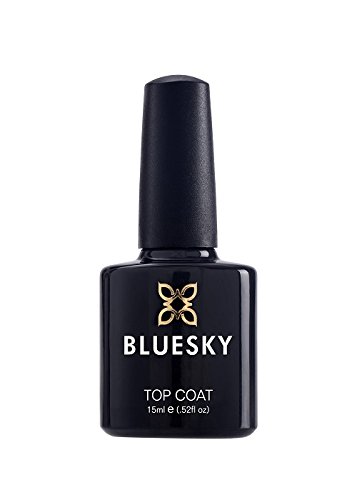 Bluesky UV/LED No Wipe Soak Off Gel Nail Polish Top Coat, 15 ml- Bottle may vary
