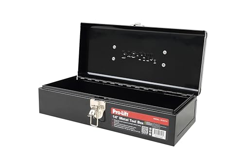 Pro-Lift Steel Tool Box – 14-inch Metal Toolbox Portable with Handle – Heavy Duty Metal Latch Closure Small Carry Storage Box Tools Organizer by Pro-LifT - Used condition - Image 6