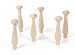 Darice 9119-26 Big Value Unfinished Wood Shaker Peg, Natural, 3-1/2-Inch, 10-Pieces