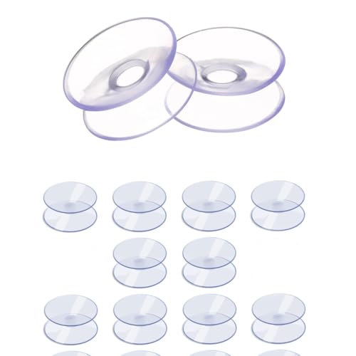 Image of Double Sided Suction Cups,12Pcs Double Sided for Glass Table Top,to Keep The Glass Table Top from Sliding,30MM Multipurpose Vacuum Suction Cups