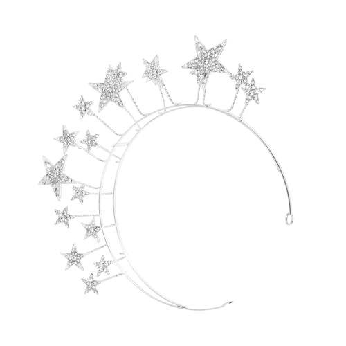 OSOLADY Couronne De Mariage Avec Brillantes Accessoire Élégant Pour Fête De Mariage Et Photos