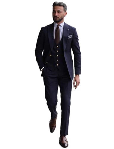 Costume 3 pièces homme pour mariage et grandes occasions avec veste deux boutons