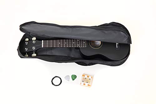 Gewapure Ps502822 Ukulele Soprano Almeria Player Pack, Color Nero Satin