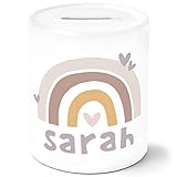 modernes Druckverfahren für brillante, langlebige Farben ohne Qualitätsverlust | Gummistöpsel für leichte Entnahme | großer Einwurf-Schlitz für Münzen und Scheine | aus 100% Keramik