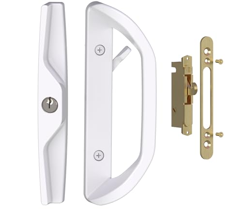 Sliding Glass Door Lock Set with Key Cylinder
