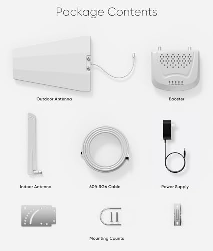 Cell Phone Booster for Home, Band 12/17/13/5/2/25 5G 4G LTE, Covarage Up to 2,000 sq ft, Cell Phone Signal Booster for All U.S. Carriers, FCC Approved - Thumbnail 7