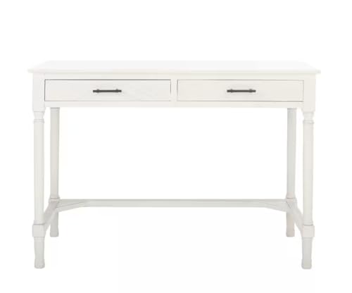 Enigmatic Driftwood Desk with Quirky Drawer Humor KA03792