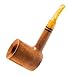 Savinelli Miele Series - Honeycomb Pattern Hand Crafted Briar Poker Sitting Wood Pipe, Made in Italy, Polished Finish, 311 KS