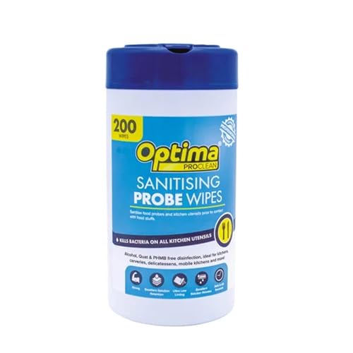 Genware Optima Safe Probe Wipes Fabric Blue Pack of 200