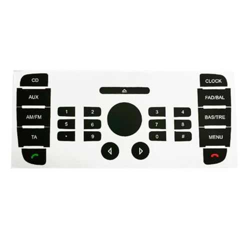Autocollants de réparation de boutons Mondeo pour intérieur de voiture noir