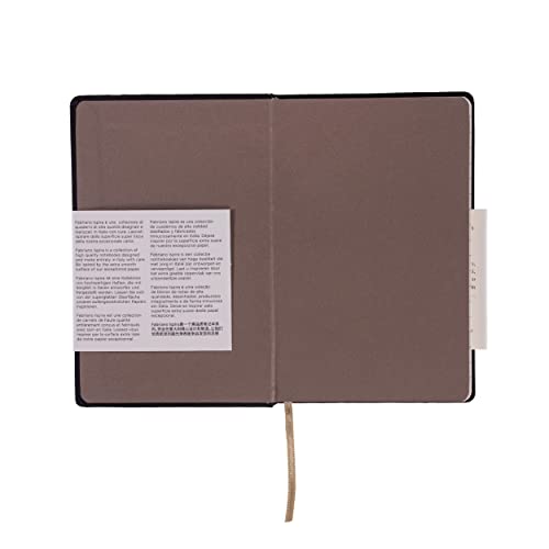 Cahier Fabriano Ispira couverture rigide marron petit format 8,9x14