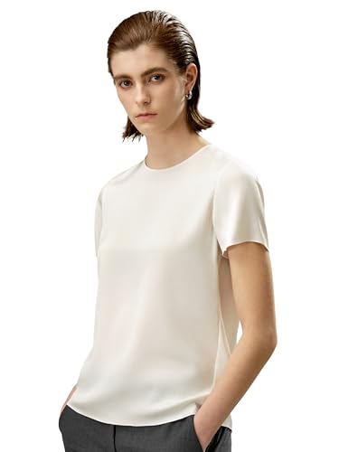 LilySilk Basic Silk T-Shirt fo