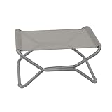 Lafuma MOBILIER   Repose Jambes/Tabouret Pliant   Next   Batyline® Iso   Gris Terre   Fabriqué en France   LFM5333_8556   Garantie 5 Ans   L.51xl.66xH.35cm
