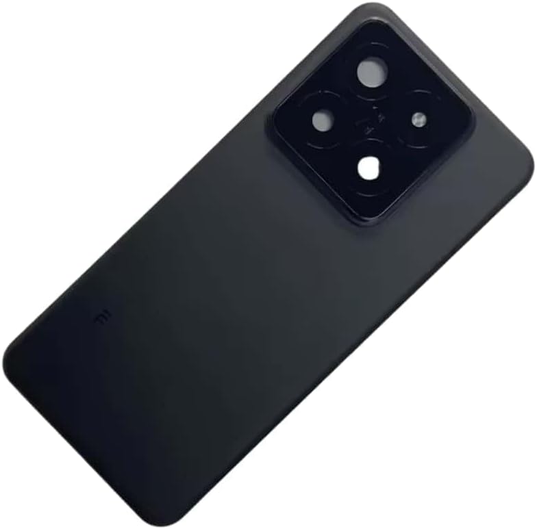 YOOOKOOO Compatible Rear Back Cover for Xiaomi 14 Pro – Battery Door Housing Replacement Part (Silver with Lens)