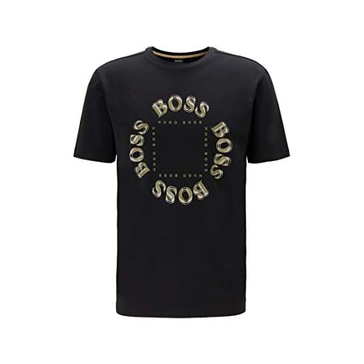 BOSS Herr Regular Fit Tee 5 T-tröja, Grå (Charcoal), M